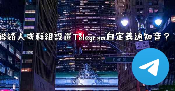 <b>如何為特定聯絡人或群組設置Telegram自定義通知音？</b>