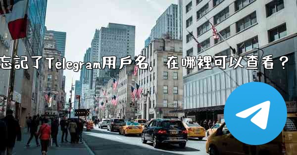 我忘記了Telegram用戶名，在哪裡可以查看？