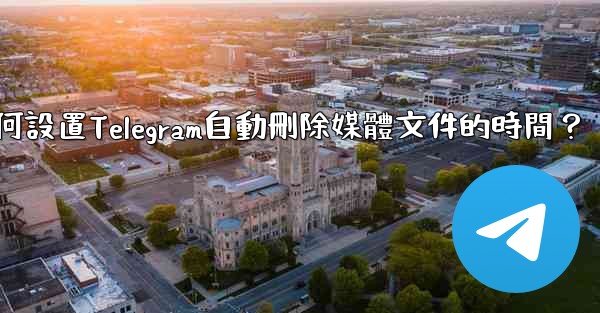 如何設置Telegram自動刪除媒體文件的時間？