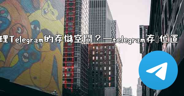 如何管理Telegram的存儲空間？—telegram存储位置
