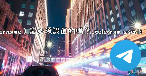 Telegram用戶名（Username）是必須設置的嗎？_telegram userid