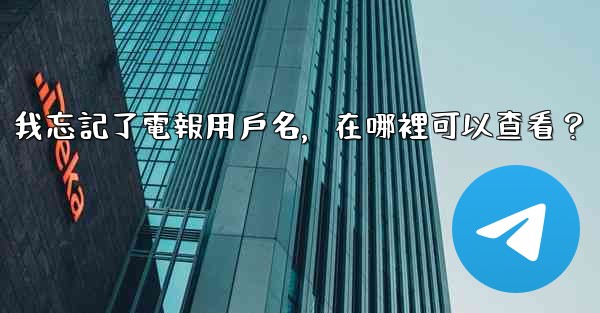 我忘記了電報用戶名，在哪裡可以查看？