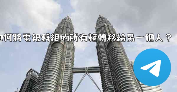 如何將電報群組的所有權轉移給另一個人？