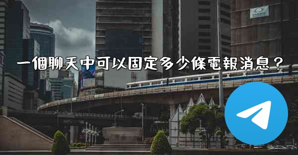 一個聊天中可以固定多少條電報消息？