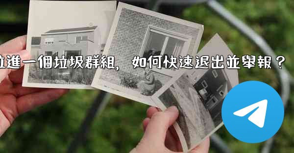 <b>電報我被拉進一個垃圾群組，如何快速退出並舉報？</b>