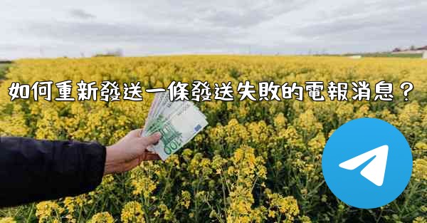 <b>如何重新發送一條發送失敗的電報消息？</b>