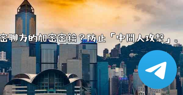 電報如何驗證秘密聊方的加密密鑰？防止「中間人攻擊」。