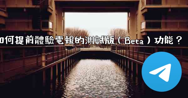 如何提前體驗電報的測試版（Beta）功能？