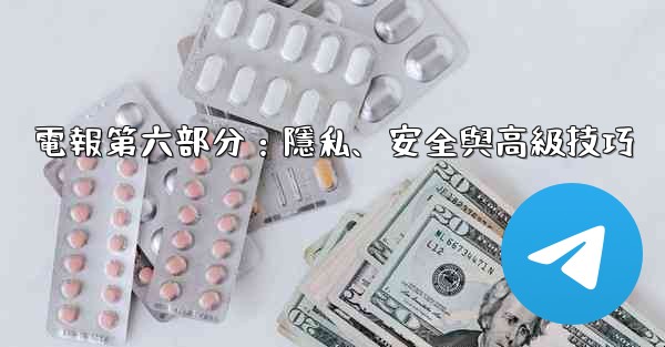 電報第六部分：隱私、安全與高級技巧