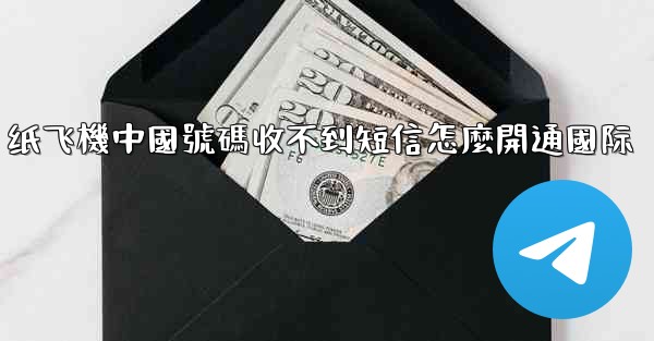 纸飞機中國號碼收不到短信怎麼開通國际