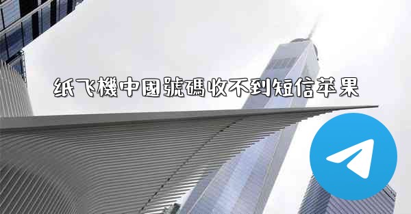 纸飞機中國號碼收不到短信苹果