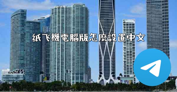 纸飞機電腦版怎麼設置中文