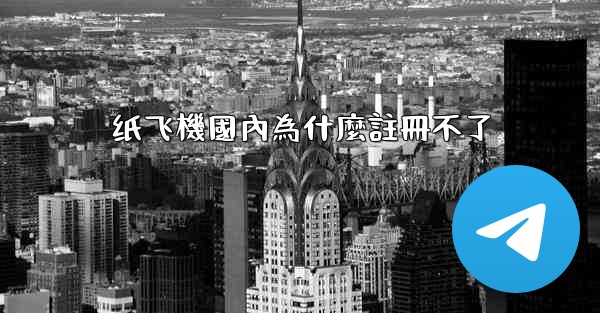 <b>纸飞機國內為什麼註冊不了</b>