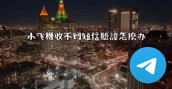 小飞機收不到短信驗證怎麼办