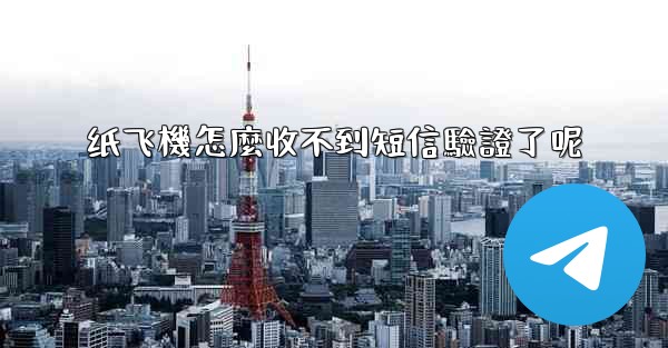 纸飞機怎麼收不到短信驗證了呢