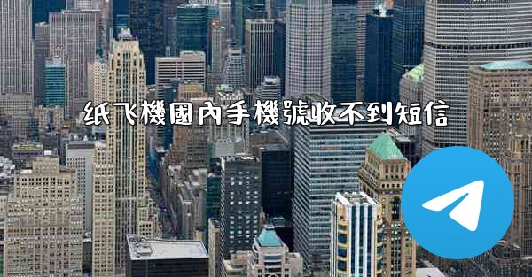纸飞機國內手機號收不到短信