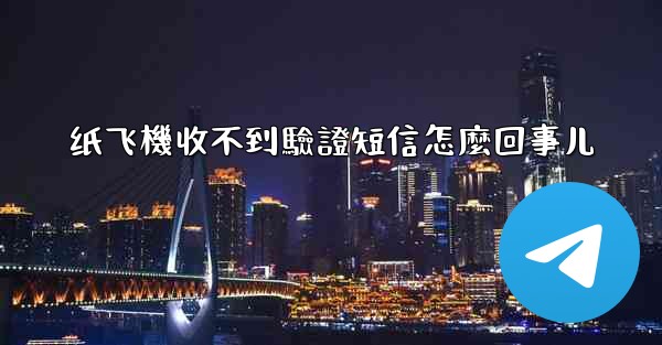 纸飞機收不到驗證短信怎麼回事儿
