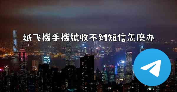 纸飞機手機號收不到短信怎麼办