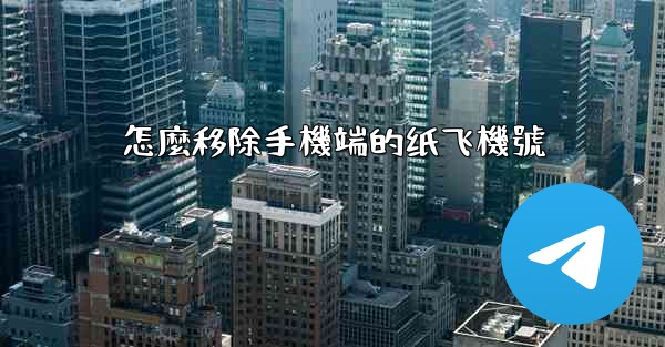 <b>怎麼移除手機端的纸飞機號</b>