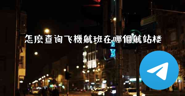 怎麼查询飞機航班在哪個航站楼
