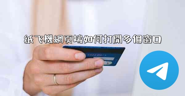 纸飞機網页端如何打開多個窗口