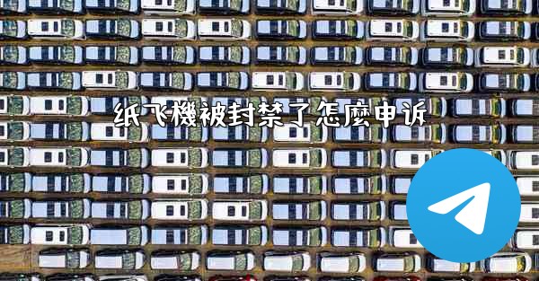 纸飞機被封禁了怎麼申诉