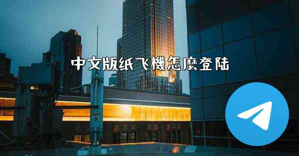 中文版纸飞機怎麼登陆