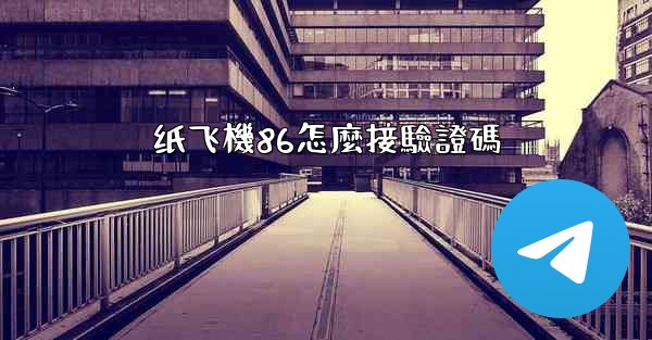 纸飞機86怎麼接驗證碼