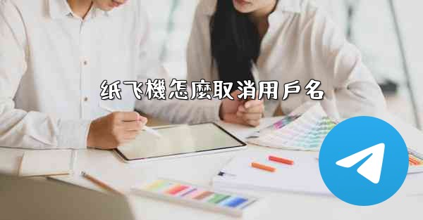 纸飞機怎麼取消用戶名