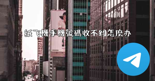 纸飞機手機號碼收不到怎麼办