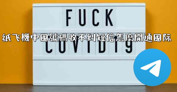 纸飞機中國號碼收不到短信怎麼開通國际
