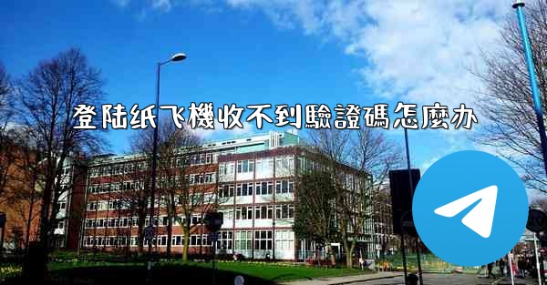 登陆纸飞機收不到驗證碼怎麼办