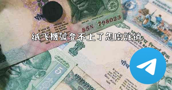 纸飞機號登不上了怎麼註销