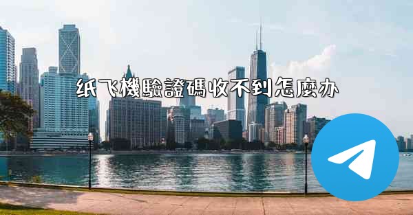 纸飞機驗證碼收不到怎麼办