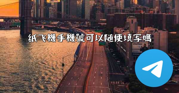 纸飞機手機號可以随便填写嗎