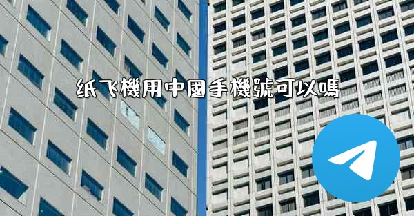 纸飞機用中國手機號可以嗎