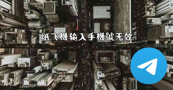 纸飞機输入手機號无效