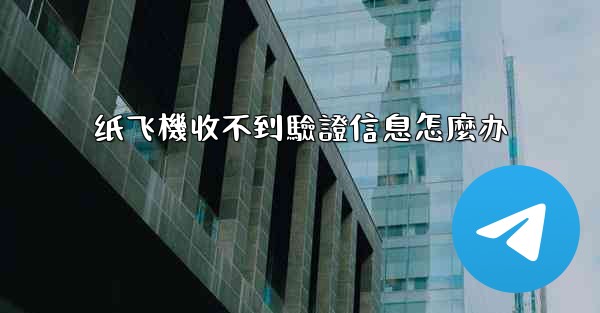 纸飞機收不到驗證信息怎麼办