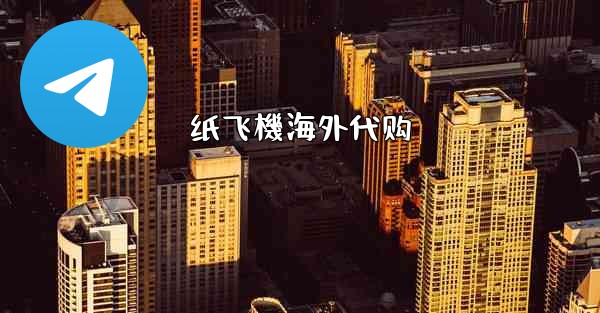 纸飞機海外代购