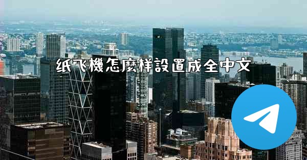 纸飞機怎麼样設置成全中文