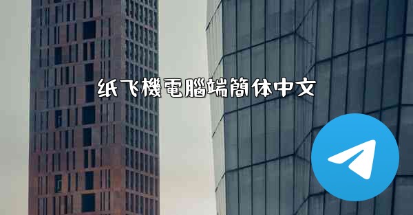 纸飞機電腦端簡体中文
