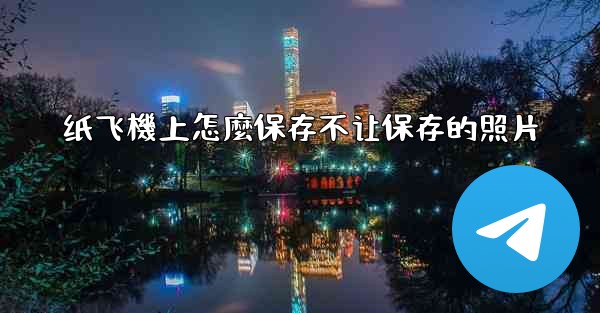 纸飞機上怎麼保存不让保存的照片