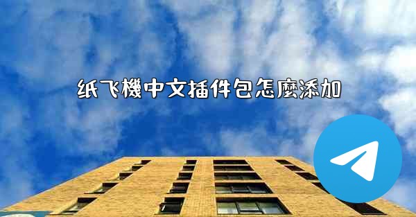 <b>纸飞機中文插件包怎麼添加</b>