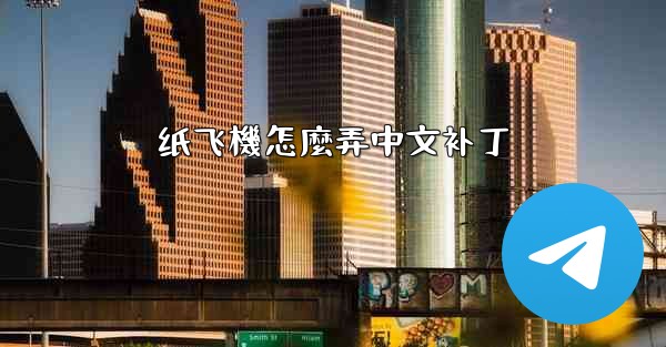 纸飞機怎麼弄中文补丁