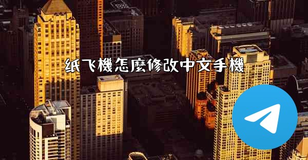 纸飞機怎麼修改中文手機