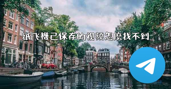 纸飞機已保存的视频怎麼找不到