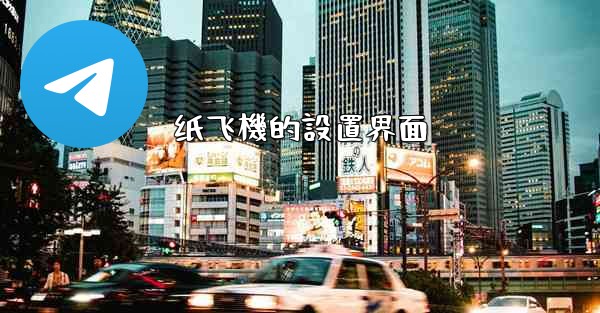 纸飞機的設置界面