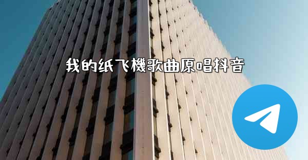 我的纸飞機歌曲原唱抖音