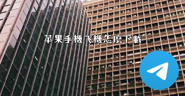 苹果手機飞機怎麼下載