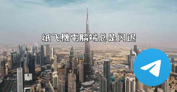 纸飞機電腦端总是闪退